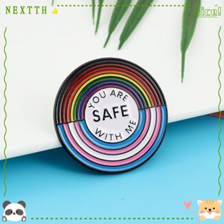 Nextth LGBT เข็มกลัด รูปธงหัวใจ เครื่องประดับ ของขวัญ