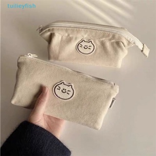 Tuilieyfish กระเป๋าดินสอ ขนาดใหญ่ จุของได้เยอะ ลายปลาน่ารัก สําหรับใส่เครื่องเขียน ปากกา