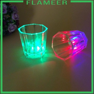 [Flameer] แก้วไฟ LED Pp เรืองแสง 50 มล. สําหรับปาร์ตี้ งานแต่งงาน ที่บ้าน