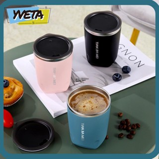 Yveta แก้วกาแฟสุญญากาศ สเตนเลส แบบพกพา 300 มล.