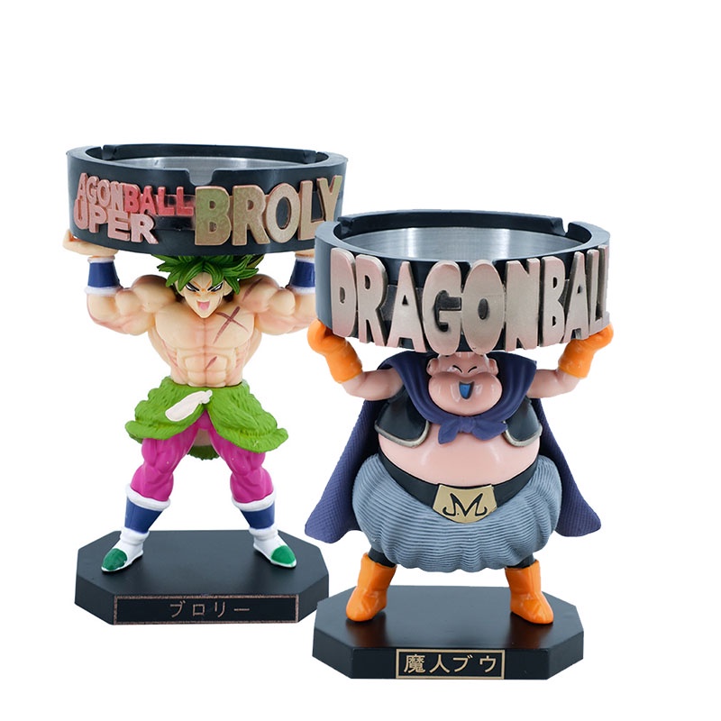 ที่เขี่ยบุหรี่ PVC รูปอนิเมะ Dragon Ball Z Majin Buu Broli ของเล่นสําหรับเด็ก