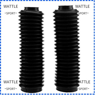 Wattle ฝาครอบตะเกียบหน้า พลาสติกอัลลอย 230 มม. ติดตั้งง่าย 37 มม. สีดํา สําหรับรถจักรยานยนต์ 2 ชิ้น