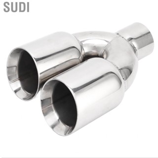 Sudi Y Shaped Exhaust Tailpipe  Weld On Antirust Universal Stainless Steel Car Dual Exhaust Tip for Automobiles