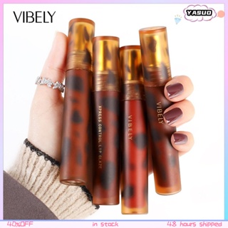 Vibely ลิปสติก ลิปกลอส เนื้อแมตต์กํามะหยี่ ไม่จางหาย ไม่ติดแก้ว สีโคลน ฤดูใบไม้ร่วง และฤดูหนาว สําหรับนักเรียน