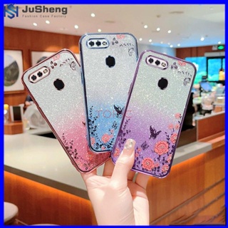 Jusheng เคสโทรศัพท์มือถือ ลายผีเสื้อกระพริบ สําหรับ oppo A5S F9 A12 A7 MMHY