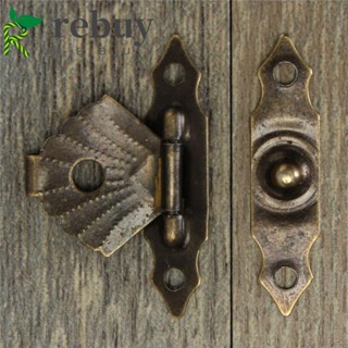 Rebuy Hasp กล่องไม้ทองเหลือง ขนาดเล็ก สําหรับใส่เครื่องประดับ ตกแต่งบ้าน