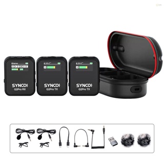 SYNCO G2A1 Pro Wireless Microphone System with 1 Receiver and 1 Microphone for Versatile Recording