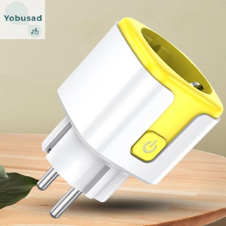 [Yobusad.th] ซ็อกเก็ตอัจฉริยะ WIFI 20A พร้อมมอนิเตอร์ ปลั๊ก EU