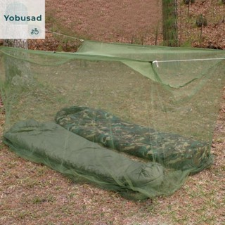[Yobusad.th] มุ้งกันยุงแมลง แบบพับได้ สีเขียวทหาร เหมาะกับฤดูร้อน
