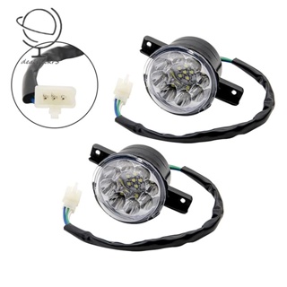 [Dealslickr5 ] ไฟหน้า LED ATV 12V 125Cc 150Cc 250Cc 300Cc สําหรับจีน Taotao JCL Baja Yamoto Kazuma Roketa 2 ชิ้น