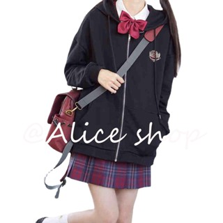 Alice  เสื้อผ้าผู้ญิง แขนยาว เสื้อฮู้ด คลุมหญิง สไตล์เกาหลี แฟชั่น  สไตล์เกาหลี fashion สบาย สวย WWY239033P 36Z230909