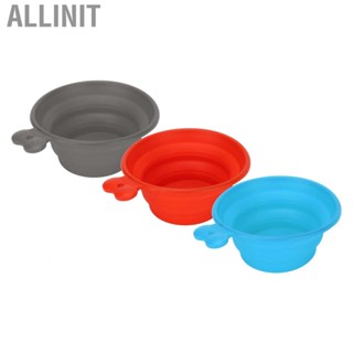 Allinit Cats Travel Water  Bowls Grade Silicone Portable Collapsible Dog for Outdoor Small Medium Pets