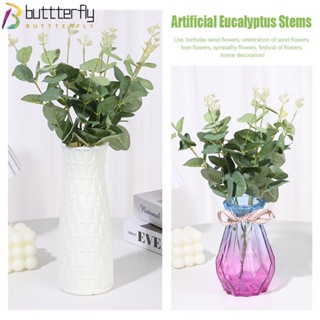 Buttterfly ช่อดอกยูคาลิปตัสประดิษฐ์ พร็อพถ่ายรูป สําหรับเจ้าสาว DIY 10 ชิ้น