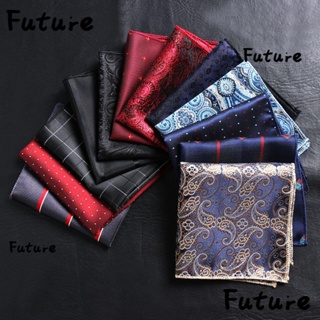 Future ผ้าเช็ดหน้า ทรงสี่เหลี่ยม ลายดอกไม้ Paisley สําหรับผู้ชาย