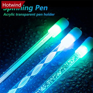 Hotwind ปากกาหมุน 1 ชิ้น พร้อมไฟแฟลช Led เครื่องเขียน สําหรับเด็กนักเรียน A7C6