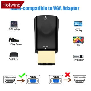 Hotwind อะแดปเตอร์แปลง Mini HDMI เป็น VGA HD 1080P VGA Output PC H8R8