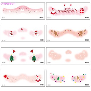 Onew สติกเกอร์รอยสักชั่วคราว ลายการ์ตูนคริสต์มาส กวางน่ารัก สําหรับตกแต่งใบหน้า เทศกาลคริสต์มาส