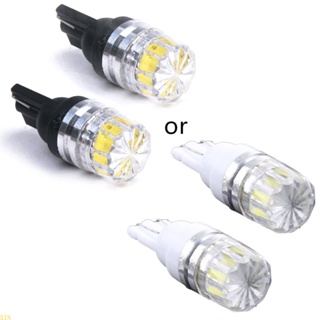 Xin หลอดไฟ Led T10 W5w 194 168 5050 5 Smd 1 ดวง สว่างมาก สีขาว สําหรับติดป้ายทะเบียนรถจักรยานยนต์