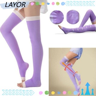 LAY 1Pair Slimming Stockings Compression Calf Compression Tights Varicose Ladys Beauty Leg Shaping Stockings