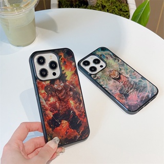 เคสแข็ง เคสไอโฟน iPhone 15 Pro Max iPhone 14 Pro Max iPhone 13 Pro Max iPhone 12 Pro Max Cartoon วันพีซ One Piece ลูฟี่ Luffy Creative Double Layer Pattern Design Hard Case