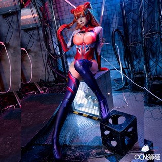 ชุดคอสเพลย์ Fm NEON GENESIS EVANGELION cos Asuka Langley Soryu 3D