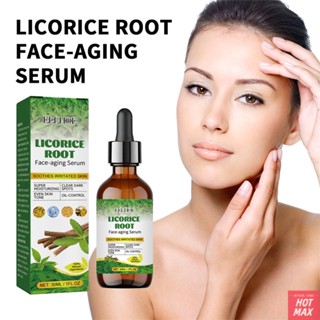 Eelhoe Licorice Root FaceAging Serum Whitening AntiAging Essence Antifine Grain Eel Essence Skin Care เรียบเนียนผิว Whitening Essence สำหรับรอยดำ ,Beauty Frenzy