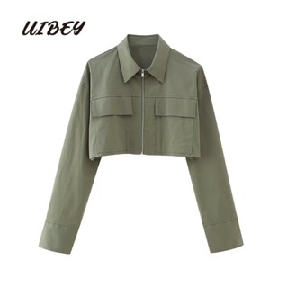 Uibey เสื้อเชิ้ตแฟชั่น คอปก อเนกประสงค์ 4015