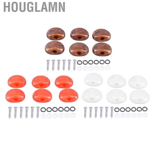 Houglamn Electric Guitar Tuning Key Handle  Semicircle Lightweight Peg Button 6Pcs for Classical Type