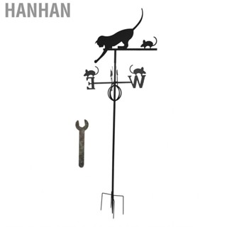 Hanhan Mouse Weather Vane Wind Direction Wrought Iron Garden Weathervane Home