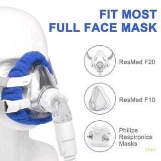 Stay แผ่นผ้าฝ้ายนุ่ม CPAP แบบเต็มหน้า ใช้ซ้ําได้ สําหรับ CPAP 4 ชิ้น