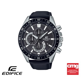 CASIO นาฬิกาข้อมือผู้ชาย EDIFICE รุ่น EFV-620L-1AVUDF สายหนัง สีดำ