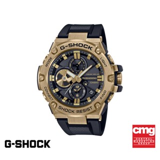 CASIO นาฬิกาข้อมือผู้ชาย G-SHOCK MID-TIER รุ่น GST-B100GB-1A9DR วัสดุเรซิ่น สีทอง