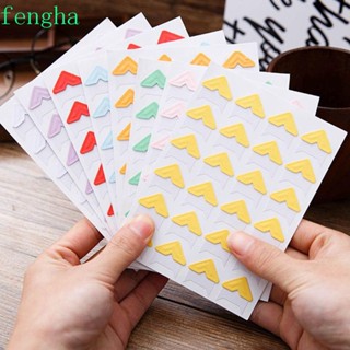 Fengha สติกเกอร์กระดาษคราฟท์ สไตล์วินเทจ 14 สี สําหรับตกแต่งสมุดภาพ DIY