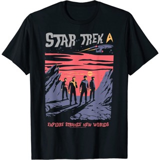 เสื้อยืดแขนสั้น คอกลม พิมพ์ลายภาพยนตร์ Star Trek Sci-fi สําหรับผู้ชาย และผู้หญิง ไซซ์ XS - 3XL