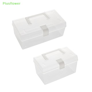 (Plusflower) ใหม่ กล่องเก็บหน้ากากอนามัย กันฝุ่น กันน้ํา จุของได้เยอะ พร้อมที่จับ