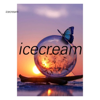 Icecream12.mx ชุดงานจิตรกรรมเม็ดบีด ทรงเพชร พลอยเทียม รูปธีมธรรมชาติ สําหรับตกแต่งบ้าน Diy