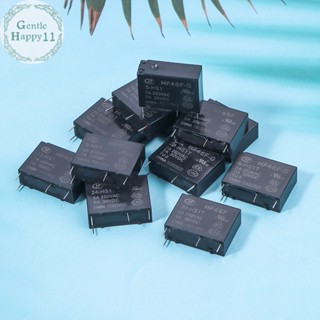 Gentlehappy รีเลย์ HF46F -G- 5 12 24 -HS1 -HS1T 7A 5A 4Pin 250VAC 30VDC DC5V 12V 24V HF46F-1 TH