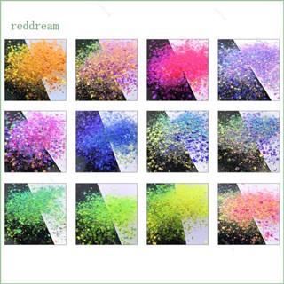 Redd กลิตเตอร์เรซิน กลิตเตอร์ สีแดง สําหรับตกแต่งใบหน้า ตา ผม งานศิลปะ งานฝีมือ