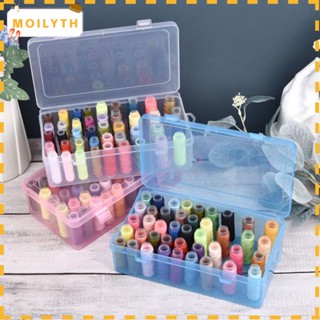 Moilyth กล่องใส 42 แกน สําหรับจัดเก็บด้ายเย็บผ้า DIY