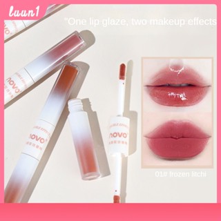 Sentimental Dual-Effect Lip Glaze, Mirror Non-sticky, ให้ความชุ่มชื้น, ให้ความชุ่มชื้น, Lip Glaze ราคาไม่แพงสำหรับนักเรียนหญิง COD