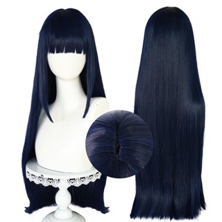 Misscoo Hyuga Hinata วิกผมสังเคราะห์ ทนความร้อน สีฟ้า