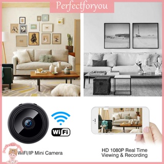 ❥Perfectfu กล้องรักษาความปลอดภัย WiFi ไร้สาย 1080P HD IP มองเห็นที่มืด ชาร์จได้ สําหรับในร่ม