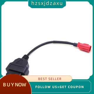 【hzsxjdzaxu】สายเคเบิล Obd สําหรับรถจักรยานยนต์ Honda Yamaha Suzuki BENELLI 6 Pin 6Pin to OBD2 16 Pin