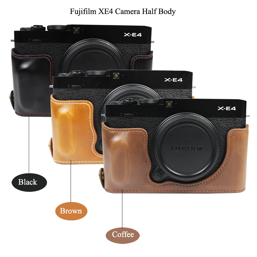 Fujifilm XE4 X-E4 PU กล้องครึ่งเคสสําหรับ Fujifilm XE4 X-E4