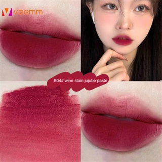 Hllr Dual-ใช้ Lip Glaze ใหม่ Lip Mud Matte Velvet ลิปสติกกันน้ำเหงื่อไม่ซีดจาง Lip GLOSS เครื่องสำอาง veemm