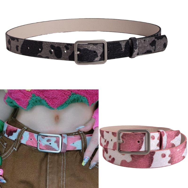 Yml2 Cowgirl โซ่เอว Casual Buckle Vintage เอว Ceinture Lady เข็มขัดลายวัว