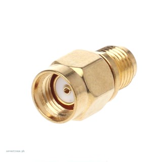 【seve*】RP-SMA Male Plug To SMA Female Jack Straight RF อะแดปเตอร์เชื่อมต่อโคแอ็กเชียล