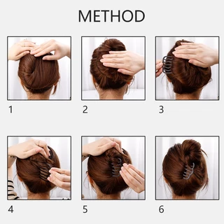 รูปร่าง U ถักบิดส้อมคลิปผมหยิก / หวี Hairpin สไตล์เกาหลี / ติดผมทนทานง่ายๆ อุปกรณ์เสริมผม / เครื่องมือสไตล์แฟชั่นผู้หญิง