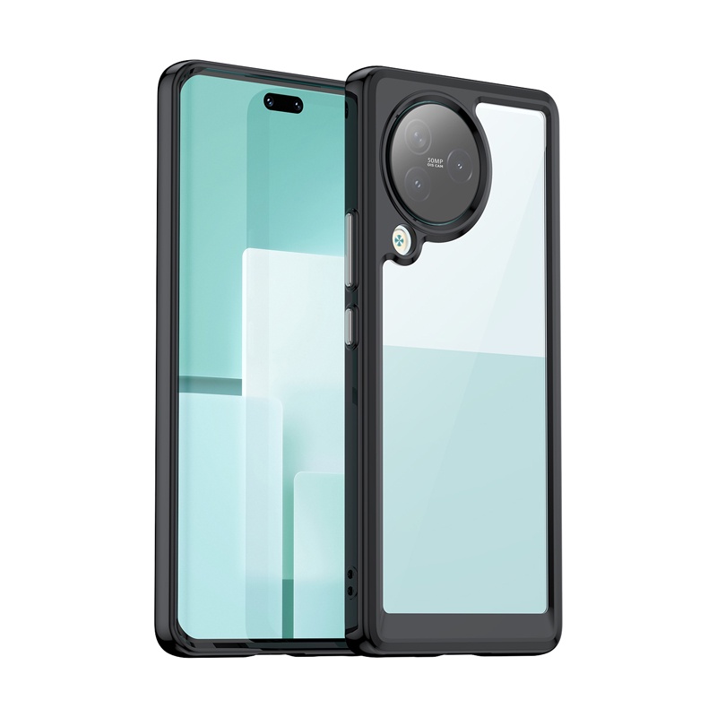 เคสโทรศัพท์มือถือ ขอบซิลิโคนนิ่ม ป้องกันกระแทก สีพื้น สําหรับ Xiaomi Civi 3