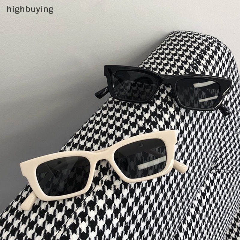 [highbuying] แว่นตากันแดด ป้องกันรังสียูวี UV400 กรอบทรงเรขาคณิต สไตล์วินเทจ แฟชั่นยอดนิยม สําหรับผู้ชาย ผู้หญิง พร้อมส่ง